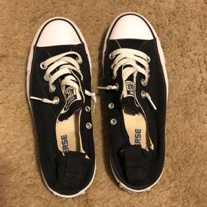 Black slip on converse